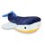 Haj mjukisdjur Trésors Marins Peluche Requin Bleu 40 cm DouDou