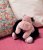 Flodhäst mjukisdjur rosa med kjol DouDou