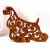 Amerikansk cocker spaniel rysk figurin