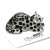 Snöleopard miniatyr porslinsfigur King