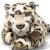 Snöleopard mjukisdjur Parddy Leopard 061691 Steiff