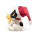 Snobben mjukisdjur Snoopy Christmas with Woodstock in Santa hat Steiff 684340