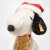 Snobben mjukisdjur Snoopy Christmas with Woodstock in Santa hat Steiff 684340