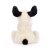 Hundvalp snuttefilt Bashful Black & Cream Puppy Soother Jellycat