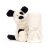 Hundvalp snuttefilt Bashful Black & Cream Puppy Soother Jellycat