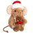 Mus mjukisdjur Julmus med pepparkaksgubbe 11 cm Teddy Hermann