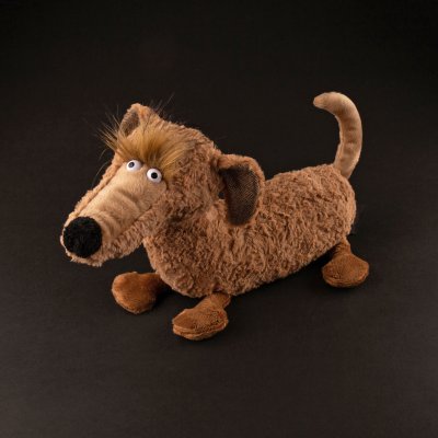 Tax (strävhårig) mjukisdjur Sausage Schorschi dachshund BeastsTown Sigikid