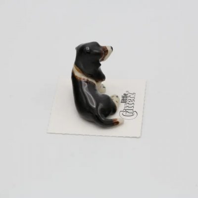 Basset hound miniatyr porslinsfigur Napoleon