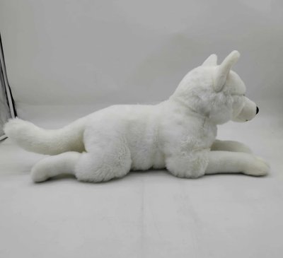Siberian husky mjukisdjur 55 cm Aspyn the white husky Prime Shiba