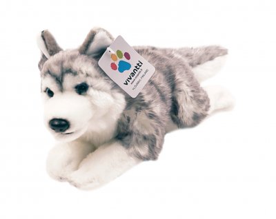 Siberian husky mjukisdjur 25 cm Vivantti