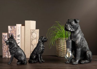 Lampa hund svart/brun Alot