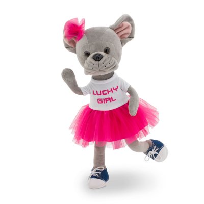 Lucky Betsy Fashion Star docka med ram inuti - fransk bulldogg