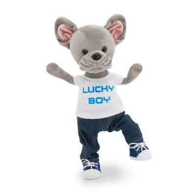 Lucky Maxx Super Style docka med ram inuti - fransk bulldogg