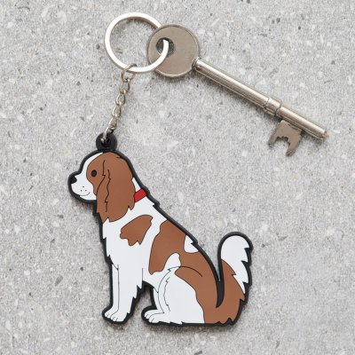 Cavalier king charles spaniel nyckelring Sweet William