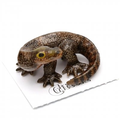 Komodovaran miniatyr porslinsfigur Indonesia Komodo Dragon