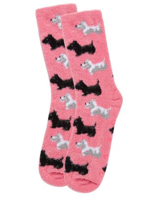 Skotsk terrier strumpor IC rosa