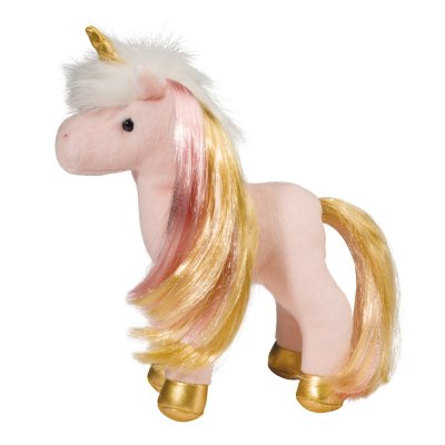 Enhörning mjukisdjur Suki Pink/Gold Mini Unicorn