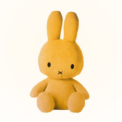 Kanin mjukisdjur Miffy Corduroy yellow 50 cm