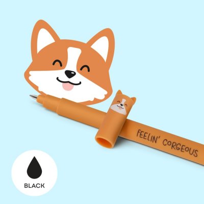 Welsh corgi pembroke gelpenna med utsuddbart bläck