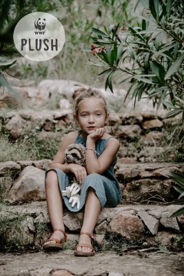 Sengångare mjukisdjur 28 cm WWF