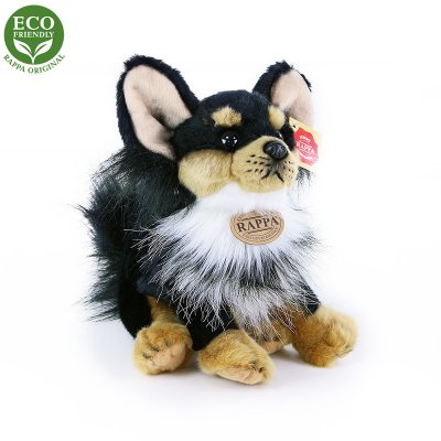 Chihuahua (långhårig) mjukisdjur 24 cm Rappa