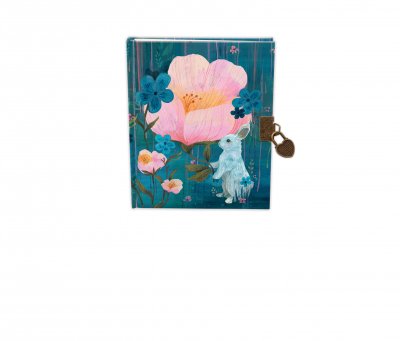 Kanin dagbok låsbar Rabbit Amongst Flowers