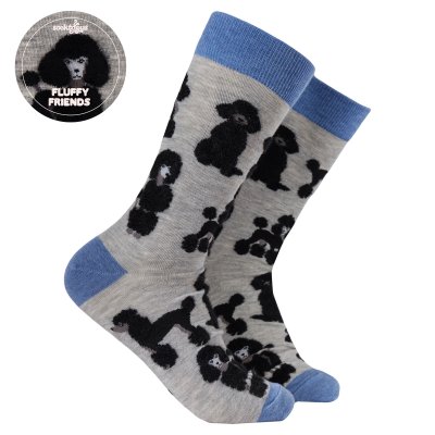 Pudel strumpor 1-pack svart fluff Soctopus