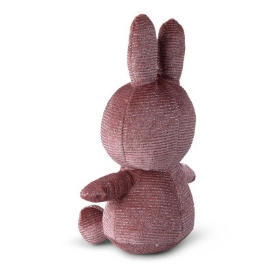 Kanin mjukisdjur Miffy Corduroy Sparkle Pink 23 cm