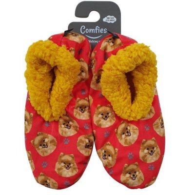 Pomeranian morgontofflor one size ES