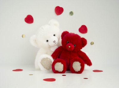 Nallebjörn mjukisdjur Bear Collection röd 30 cm DouDou