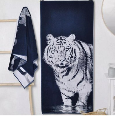 Tiger handduk 100% bomull