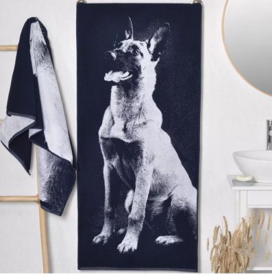 Belgisk vallhund malinois handduk 100% bomull