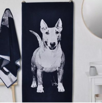 Bullterrier handduk 100% bomull x