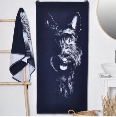 Skotsk terrier handduk 100% bomull 2