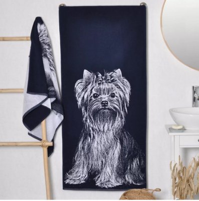 Yorkshireterrier handduk 100% bomull 3