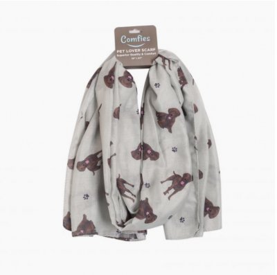 Labrador retriever (brun) scarf ES