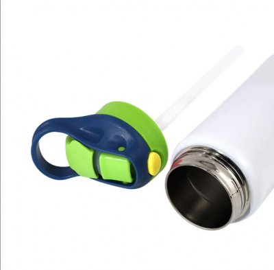 Vattenflaska för barn av polymer två färger