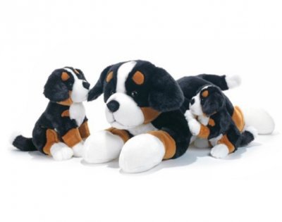 Berner sennenhund mjukisdjur olika storlekar från Italien