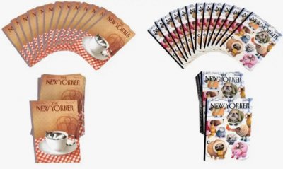 Kortlek Dog and Cat Cartoons Double Deck Playing Cards New Yorker