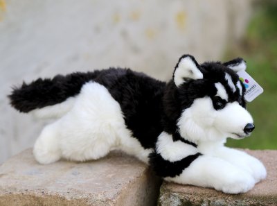 Siberian husky mjukisdjur 40 cm Vivantti o