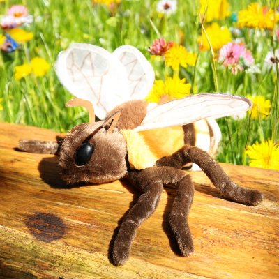 Bi mjukisdjur Honungsbi 20 cm Rappa