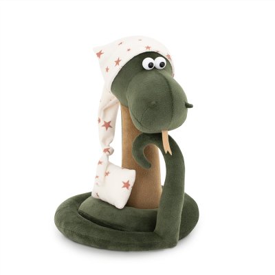 Orm mjukisdjur Sleepy the Snake 25 cm Orange Toys