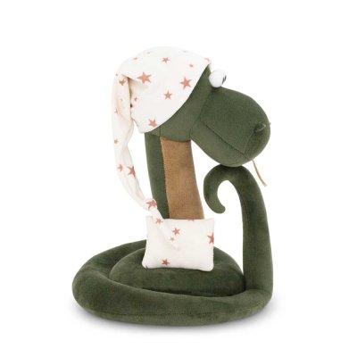 Orm mjukisdjur Sleepy the Snake 25 cm Orange Toys