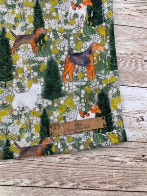 Terrier tea towel Samantha Hall