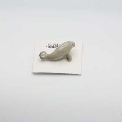 Sjöko miniatyr porslinsfigur Sirenia Manatee