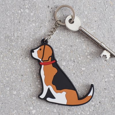 Beagle nyckelring Sweet William