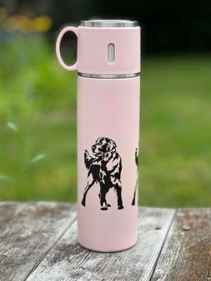 Termosflaska med hundmotiv