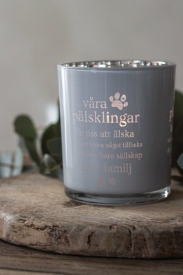 Våra pälsklingar ljuslykta vit/silver 2024 Majas Cottage