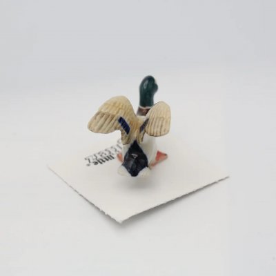 Gräsand miniatyr porslinsfigur Dabbler Mallard Duck