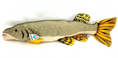 Gädda fisk mjukisdjur 43 cm Vivantti